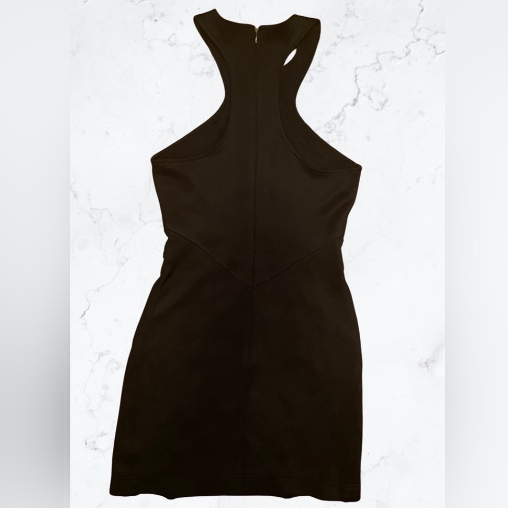 Versace little black dress.